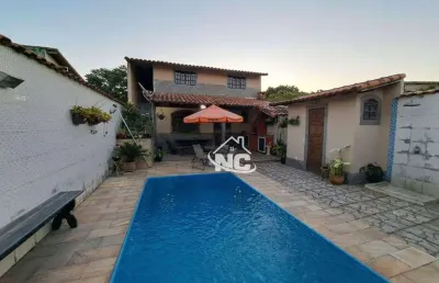 Casa com 4 quartos à venda, 120 m² por r$ 650.000 - barroco (itaipuaçu) - maricá/rj