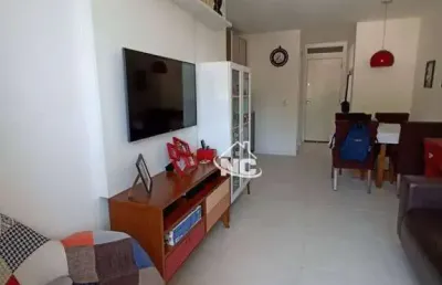 Apartamento com 2 quartos à venda, 62 m² por r$ 387.000 - santa rosa - niterói/rj