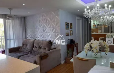 Apartamento com 3 quartos à venda, 72 m² por r$ 370.000 - maria paula - são gonçalo/rj