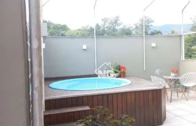 Cobertura com 2 quartos à venda, 154 m² por r$ 580.000 - maria paula - niterói/rj