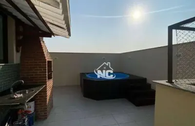 Cobertura com 2 quartos à venda, 119 m² por r$ 550.000 - badu - niterói/rj