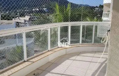 Apartamento condomínio praia oceânicas 3  à venda, 12quartos6 m² por r$ 657.000 - itaipu - niterói/rj