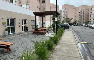 Apartamento  no condomínio viva mais são gonçalo com 2 dormitórios à venda, 40 m² por r$ 190.000 - neves - são gonçalo/rj
