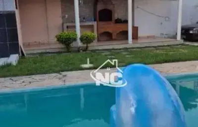 Casa somente pagamento à vista com 5 quartos à venda, 400 m² por r$ 350.000 - rio várzea - itaboraí/rj
