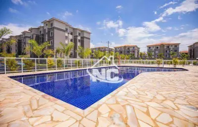 Apartamento no condomínio portal jardim das bromélias com 2 quartos à venda, 49 m² por r$ 150.000 - novo horizonte (manilha) - itaboraí/rj