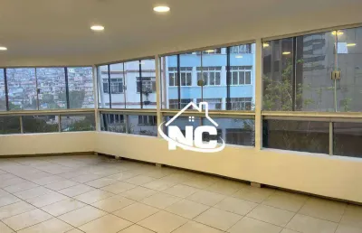 Cobertura linear com segundo andar à venda, 255 m² por r$ 1.200.000 - centro - niterói/rj