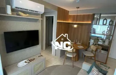Apartamento com 1 dormitório à venda, 37 m² por r$ 234.000,00 - alcântara - são gonçalo/rj