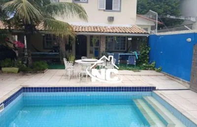 Casa com 5 quartos, 272 m² - venda por r$ 1.600.000 ou aluguel por r$ 7.478/mês - piratininga - niterói/rj