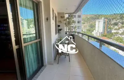 Apartamento com 3 quartos à venda, 105 m² por r$ 790.000 - santa rosa - niterói/rj