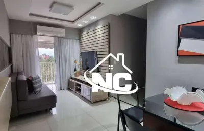 Apartamento condomínio parque das águas  com 3 qurtos à venda, 80 m² por r$ 490.000 - colubande - são gonçalo/rj