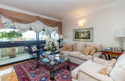 Apartamento tipo para venda em moema com 4 quartos, sendo 4 suítes, 198m²