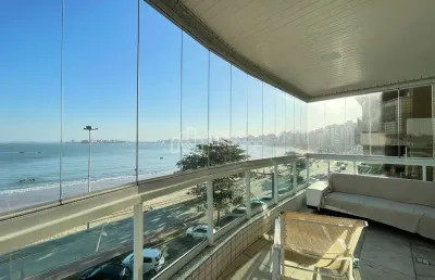 Apartamento 3 quartos sendo 1 suite frente para o mar mobiliado pronto para morar na praia do morro