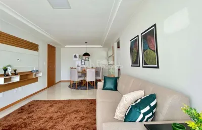 Apartamento 3 quartos sendo 1 suíte mobiliado e decorado pronto para morar na quadra do mar da praia do morro
