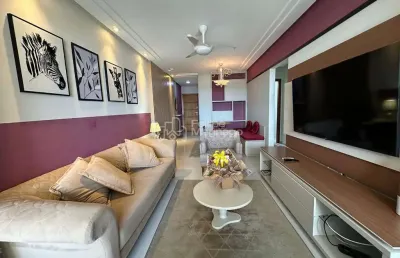 Apartamento de 3 quartos mobiliado e decorado a venda na quadra do mar da praia do morro em guarapari