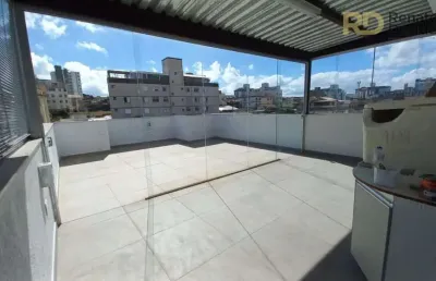 Excelente cobertura de 03 quartos 03 vagas no bairro sagrada familia