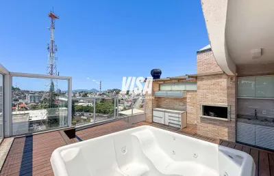 Cobertura com 3 quartos para alugar na rua afonso pena, 1125, estreito, florianópolis por r$ 7.200