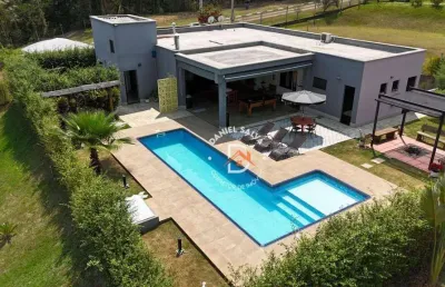 Chácara com 3 dormitórios (01 suíte)  à venda, 2090 m² por r$ 1.595.000 - condomínio portal das rosas - atibaia/sp