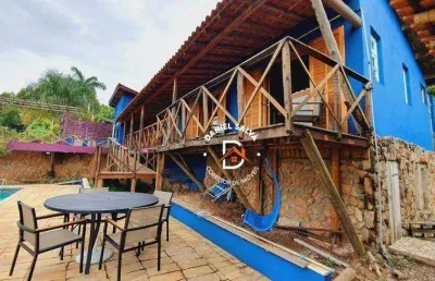 Chácara com 3 dormitórios à venda, 1000 m² por r$ 1.080.000,00 - condomínio portal das rosas - atibaia/sp