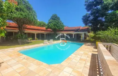 Chácara com 5 dormitórios (3  suítes) à venda, 3000 m² por r$ 2.850.000 - condomínio fechado pinhal - piracaia/sp