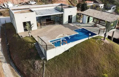 Chácara com 3 dormitórios à venda, 2000 m² por r$ 950.000,00 - jardim estância brasil - atibaia/sp