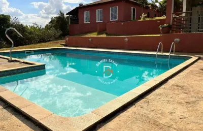 Chácara com 5 dormitórios à venda, 29500 m² por r$ 1.495.000,00 - estância santa maria do laranjal - atibaia/sp