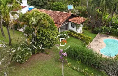 Chácara com 3 dormitórios à venda, 2220 m² por r$ 695.000,00 - rio acima - atibaia/sp
