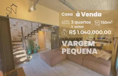 Casa com 3 suítes à venda, 150 m² por r$ 1.040.000 - vargem grande - rio de janeiro/rj