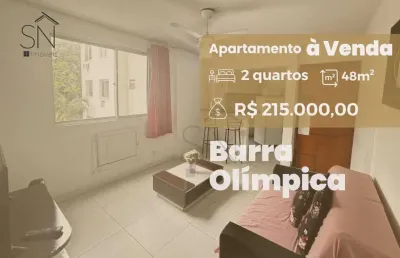 Apartamento com 2 dormitórios à venda, 48 m² por r$ 215.000,00 - barra olímpica - rio de janeiro/rj
