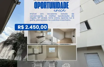 Apartamento para locação,  1450 incluso água, gás, condomínio e iptu. portais ii, cajamar, 16 andar, 47m², 1 vaga.  apenas luz a parte.
