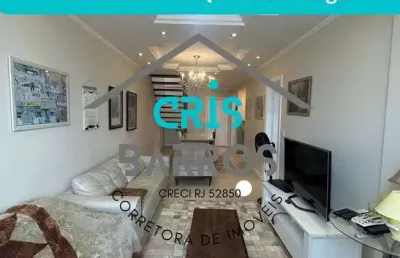 Cobertura duplex para venda com amplo terraço, 04 quartos em braga - cabo frio - rj