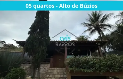 Casa à venda com 05 quartos no alto de búzios em armação dos búzios - rj