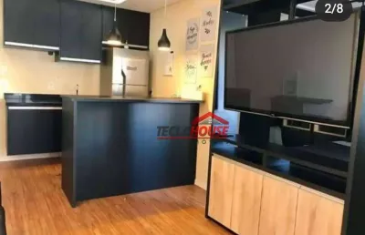 Apartamento com 1 dormitório para alugar, 38 m² por r$ 3.000,00/mês - jardim flor da montanha - guarulhos/sp