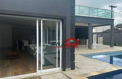 Sobrado com 4 dormitórios à venda, 361 m² por r$ 2.800.000,00 - boracéia - são sebastião/sp