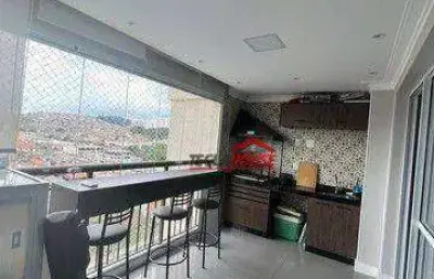 Apartamento com 3 dormitórios à venda, 86 m² por r$ 800.000,00 - jardim flor da montanha - guarulhos/sp