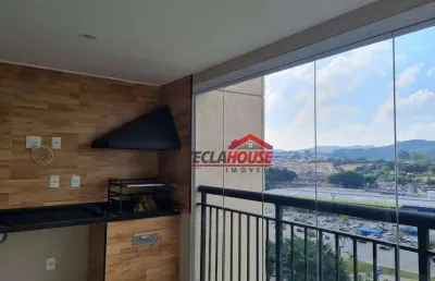 Apartamento com 2 dormitórios para alugar, 68 m² por r$ 3.500,00/mês - jardim flor da montanha - guarulhos/sp