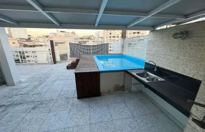 Cobertura para venda com 300 metros quadrados com 3 quartos em laranjeiras - rio de janeiro - rj