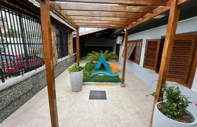 Casa com 3 dormitórios à venda, 209 m² por r$ 2.800.000,00 - canto do forte - praia grande/sp
