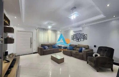 Sobrado com 3 dormitórios à venda, 121 m² por r$ 600.000,00 - balneário pires - praia grande/sp