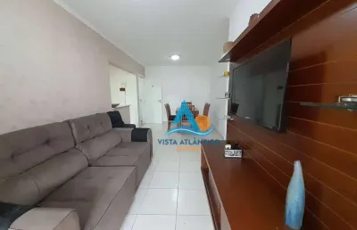 Apartamento mobiliado com 2 dormitórios à venda, 95 m² por r$ 595.000 - vila assunção - praia grande/sp