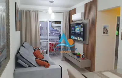 Apartamento com 2 dormitórios à venda, 60 m² por r$ 490.000 - tupi - praia grande/sp