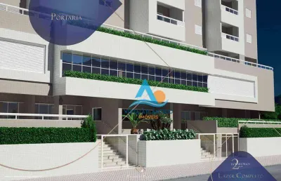 Apartamento com 2 dormitórios à venda, 65 m² por r$ 410.000,00 - vila guilhermina - praia grande/sp