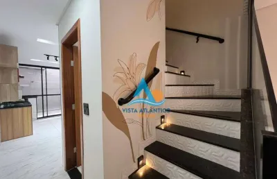 Casa com 2 dormitórios à venda, 90 m² por r$ 600.000,00 - caiçara - praia grande/sp