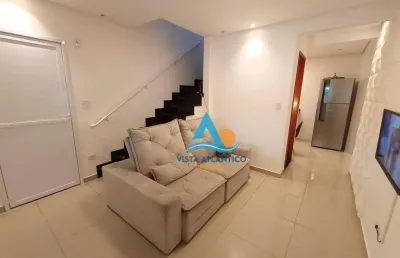 Sobrado à venda, 90 m² por r$ 450.000,00 - balneário pires - praia grande/sp