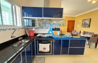 Apartamento com 2 dormitórios à venda, 78 m² por r$ 550.000,00 - caiçara - praia grande/sp