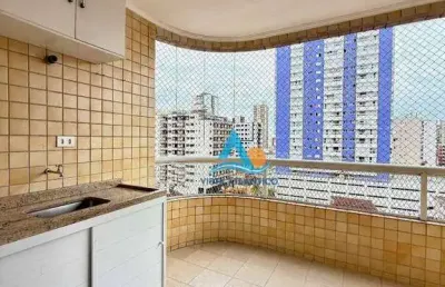 Apartamento com 1 dormitório à venda, 77 m² por r$ 355.000,00 - tupi - praia grande/sp