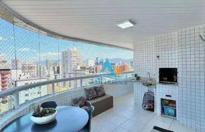 Apartamento com 3 dormitórios à venda, 123 m² por r$ 799.000,00 - vila guilhermina - praia grande/sp