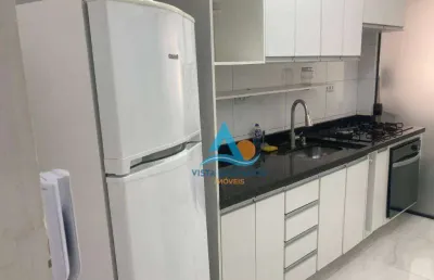 Apartamento mobiliado com 2 dormitórios à venda, 70 m² por r$ 328.000 - vila caiçara - praia grande/sp