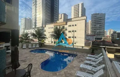 Apartamento com 1 dormitório à venda, 58 m² por r$ 340.000,00 - tupi - praia grande/sp