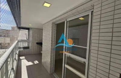 Apartamento com 1 dormitório à venda, 54 m² por r$ 340.000,00 - vila guilhermina - praia grande/sp