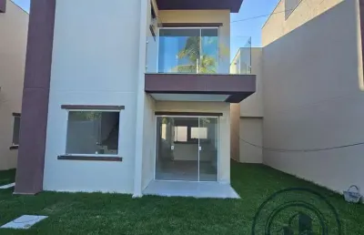 Casa em condomínio para venda em lauro de freitas, buraquinho, 4 dormitórios, 3 suítes, 1 banheiro, 2 vagas